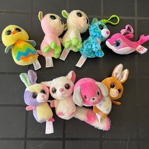 TY Plush Animals — Assorted Pastel & Bright Colours